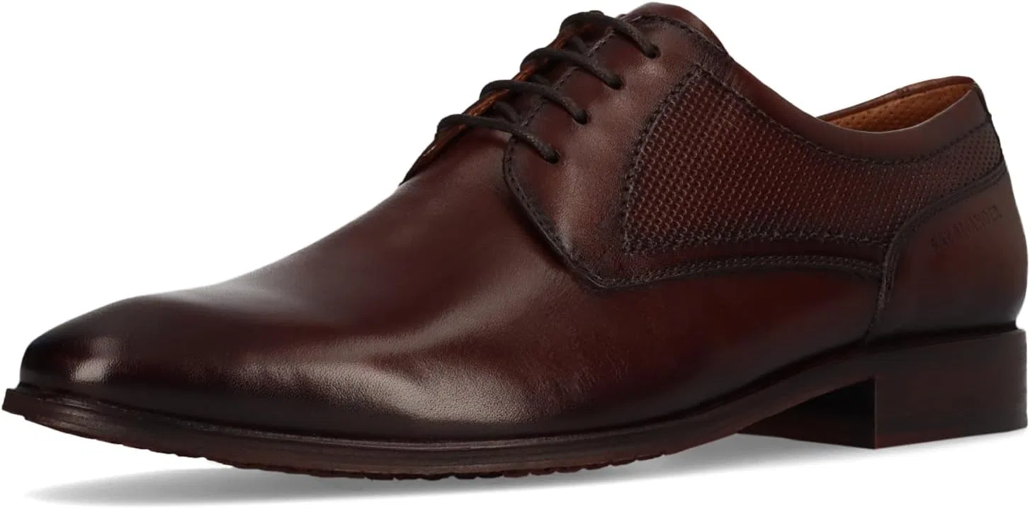 Мужские деловые туфли Salamander, на шнуровке, со сменной стелькой, Dark Brown 6100