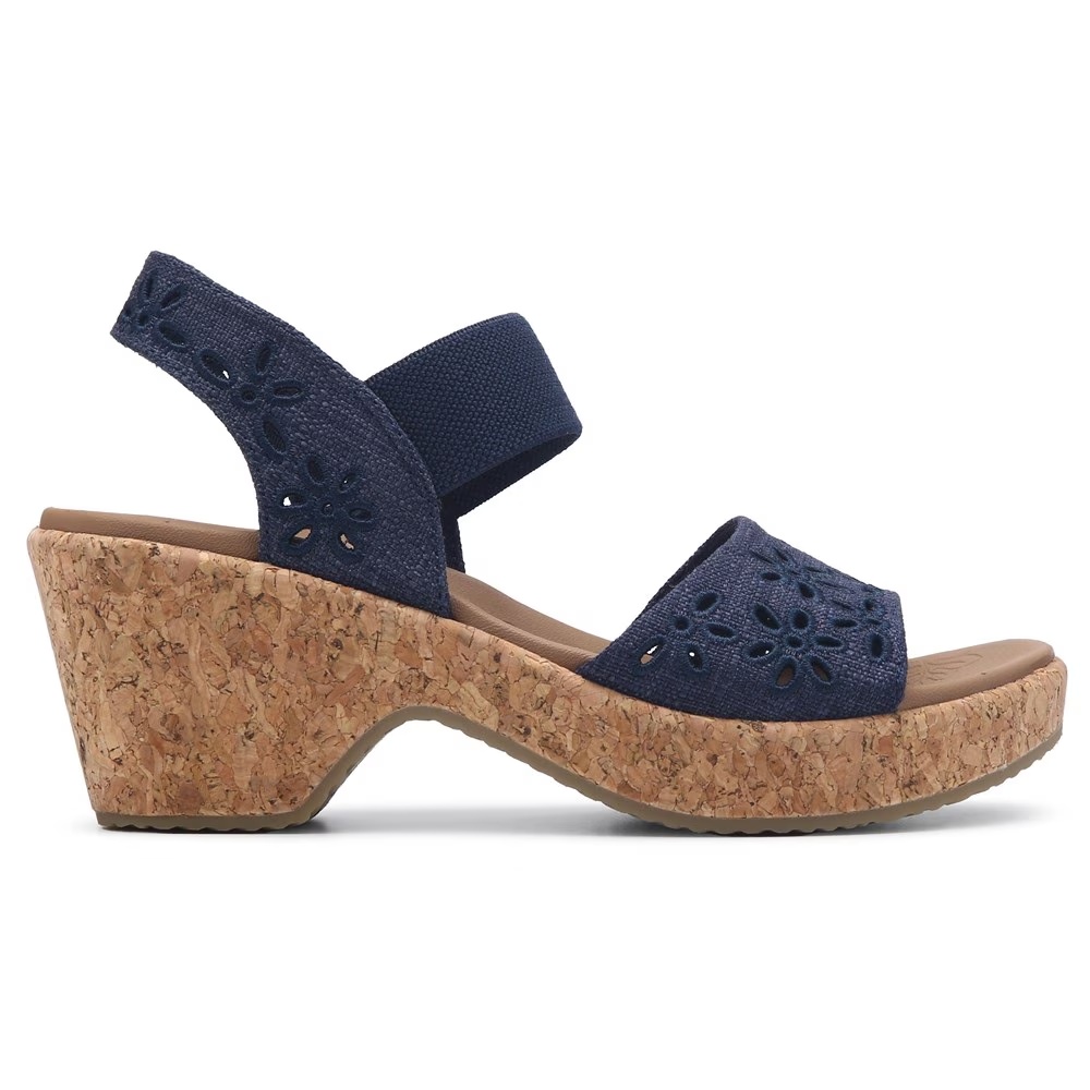 Платформенные сандалии Bryson beach bliss от Skechers, navy — фото 2