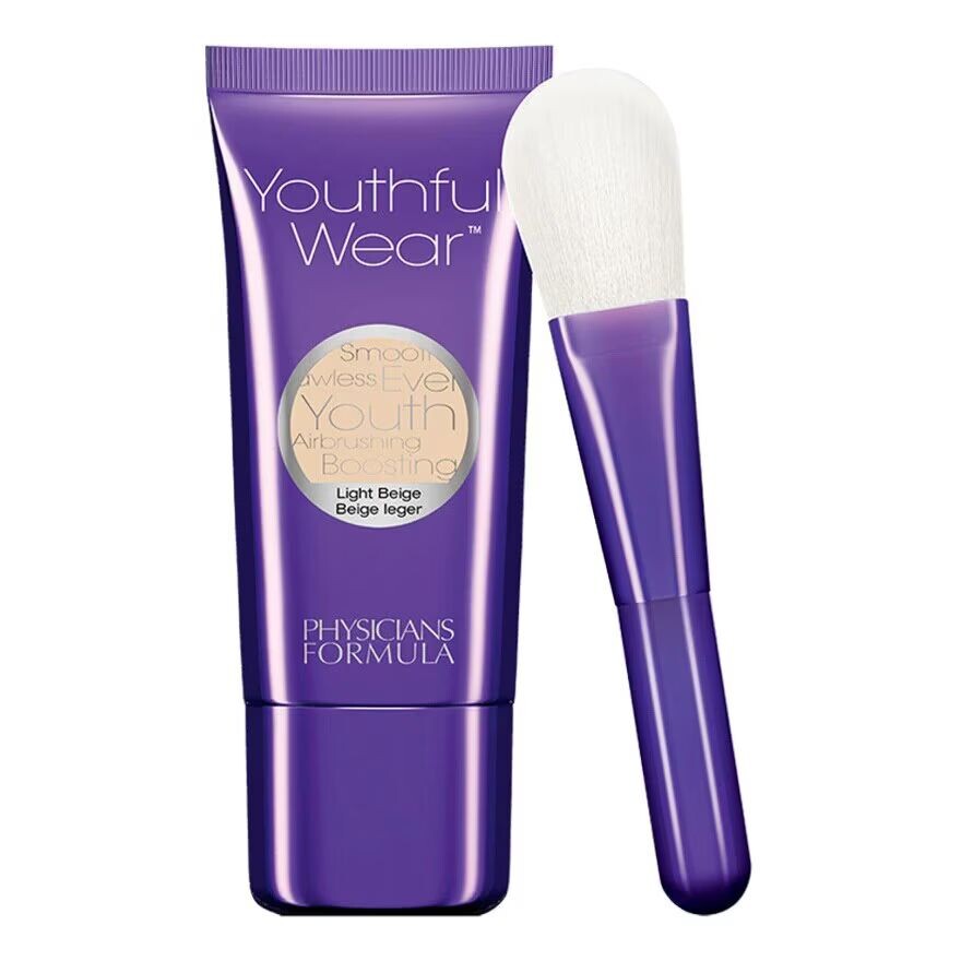 

Physicians Formula Космецевтическая основа и кисть Physicians Formula Youthful Wear Cosmeceutical Foundation & Brush-Light Beige29g, Light Beige