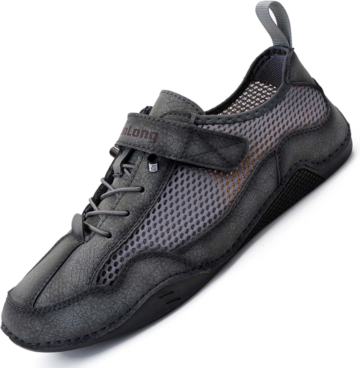 

Мужские повседневные спортивные походные кроссовки с дышащей сеткой, беговые кроссовки, наружные нескользящие для скалолазания, кросс-кантри, походные, удобные мягкие лоферы, офисная обувь Dzbajrqm, бежевый