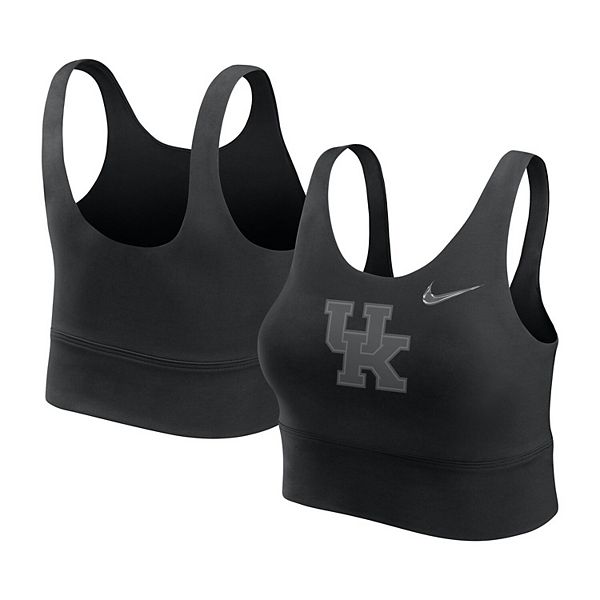 

Женский черный спортивный бра longline Kentucky Wildcats Nike