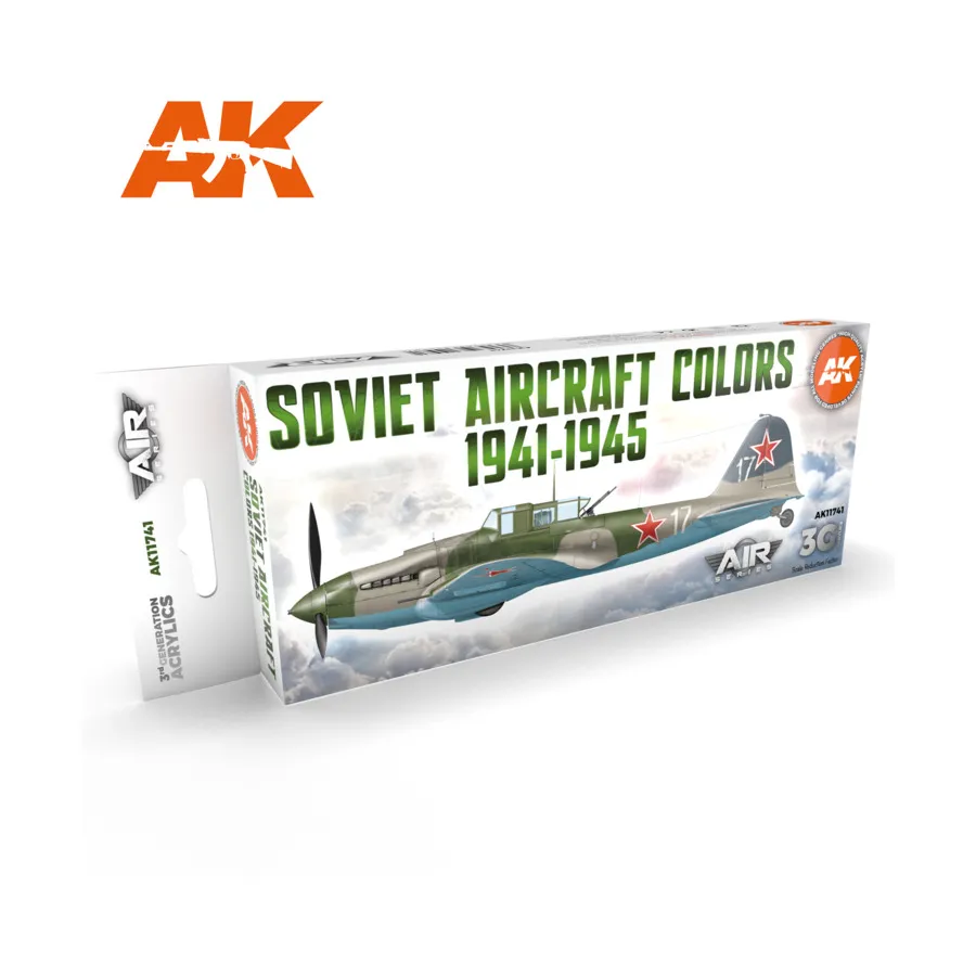 

Цвета советских самолетов 1941-1945 гг., 3rd Gen Acrylic Special Set