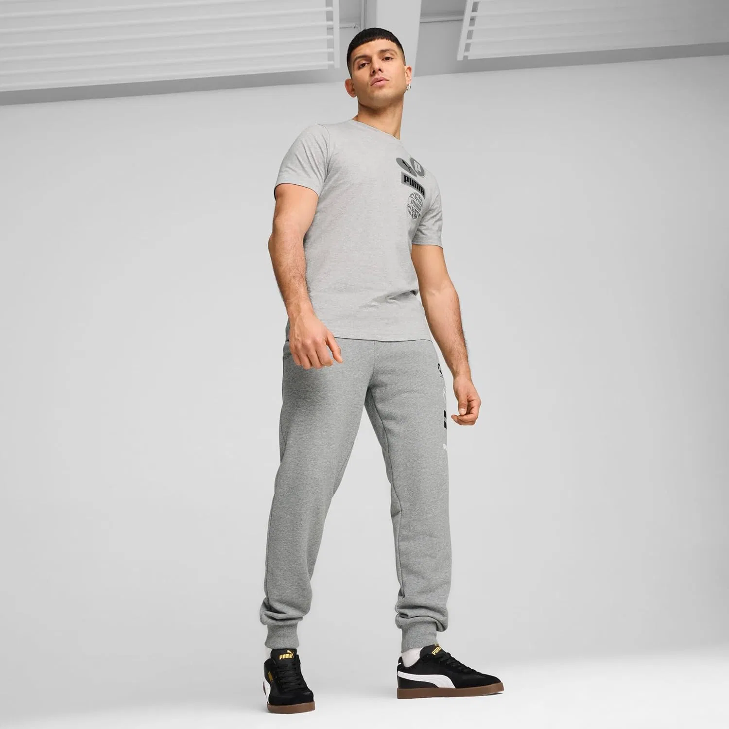 Кроссовки PUMA Unisex Club II Era, Black White Gold — фото 3