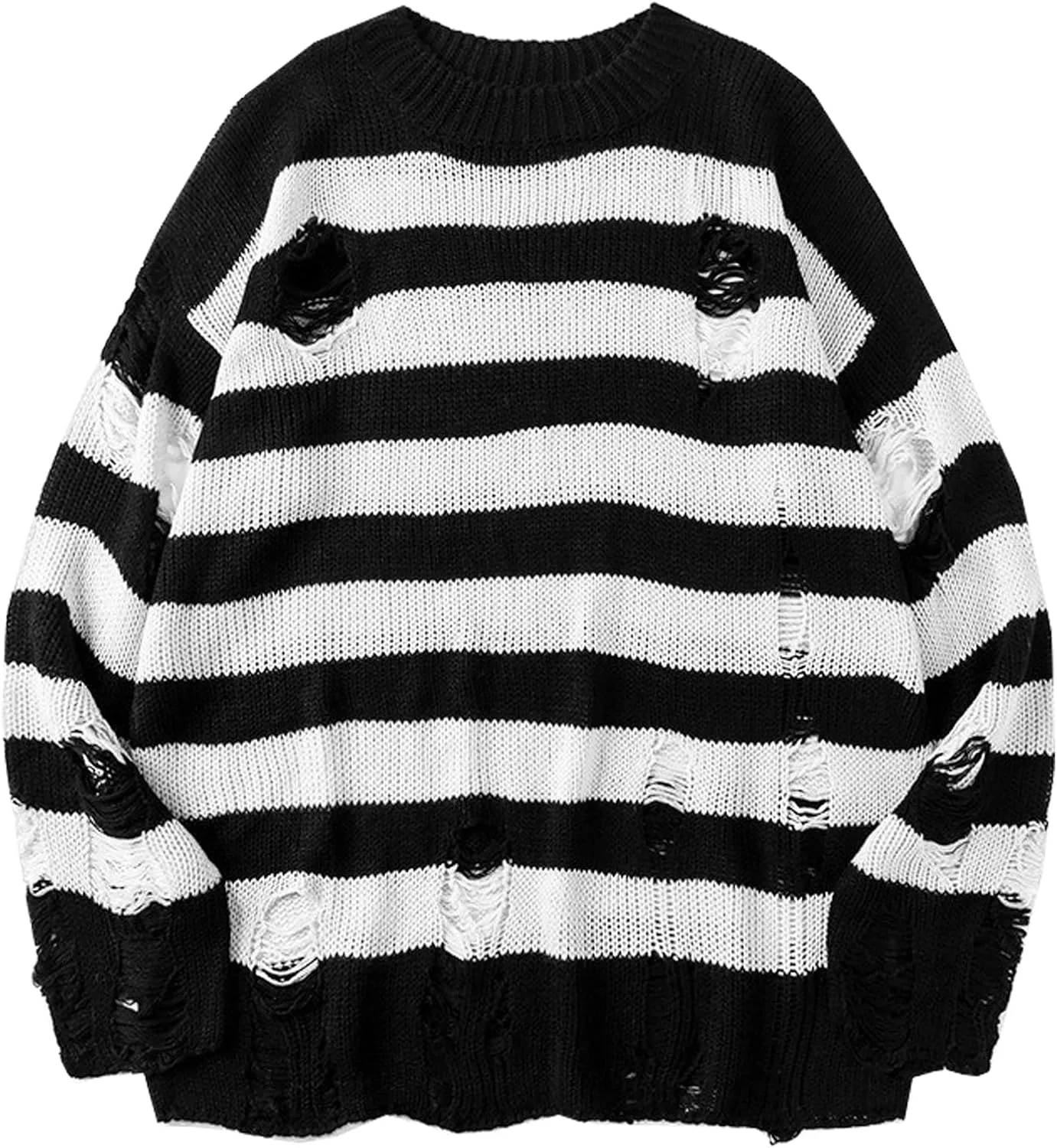 

Свитер Perbai с полосками и рваным краем