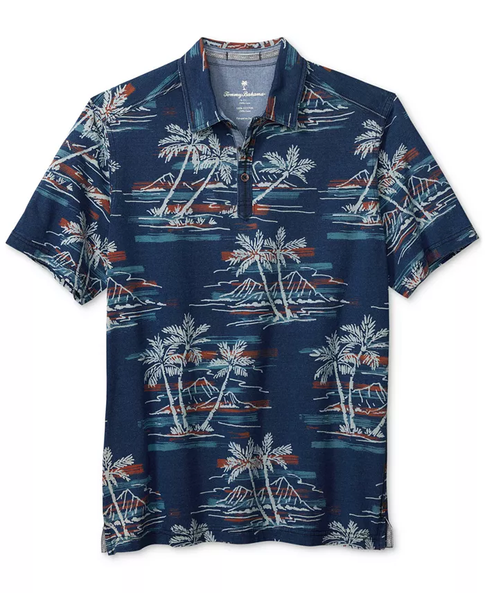 

Мужская классическая поло Indigo Oasis Tommy Bahama, синий
