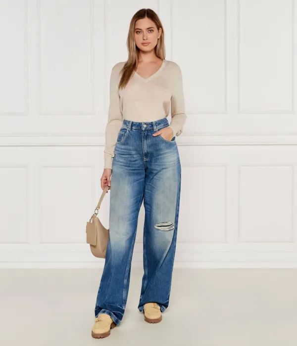 Шерстяной свитер Regular fit Tommy Hilfiger, белый — фото 2