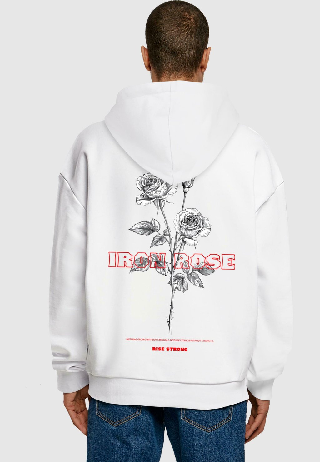 

Толстовка IRON ROSE - Hoodie Merchcode, белый