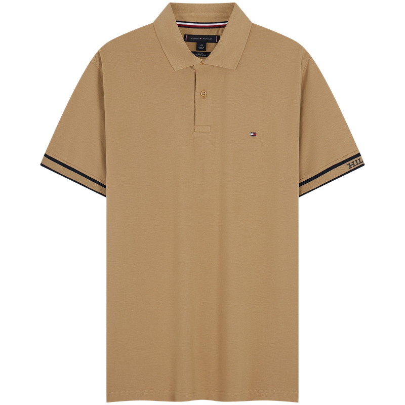 

Мужская поло Tommy Hilfiger, светло-коричневый