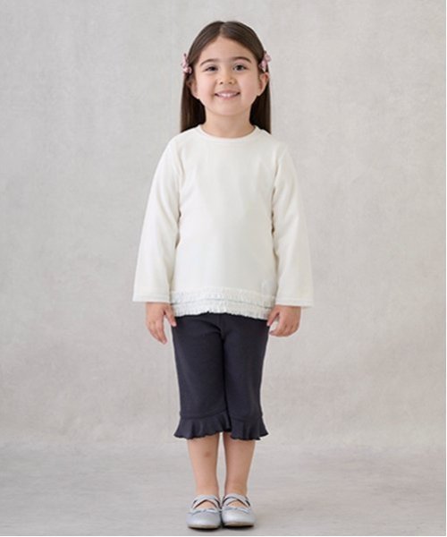 Прозрачная многослойная футболка с длинными рукавами Petit main, Off white — фото 2