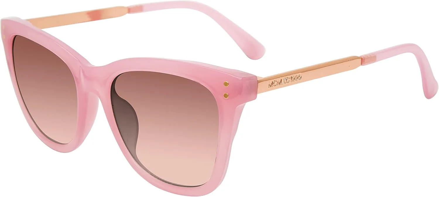 

Женские солнцезащитные очки Steve Madden в стиле «Кент Кошачий глаз», градиент молочно-розовый/блестящее розовое золото/коричневый, 52 мм, 20 мм, Pink; Fuchsia