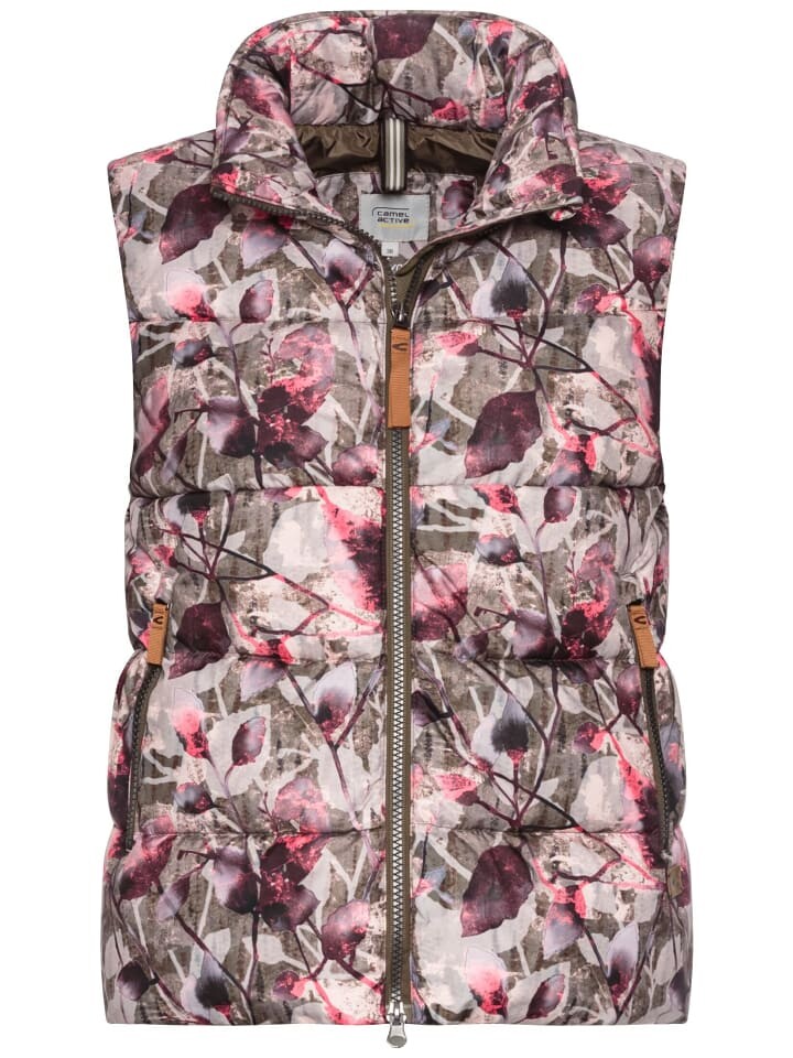 

Жилет Camel Active Outdoor Weste im Relaxed Fit, цвет Grau-Pink