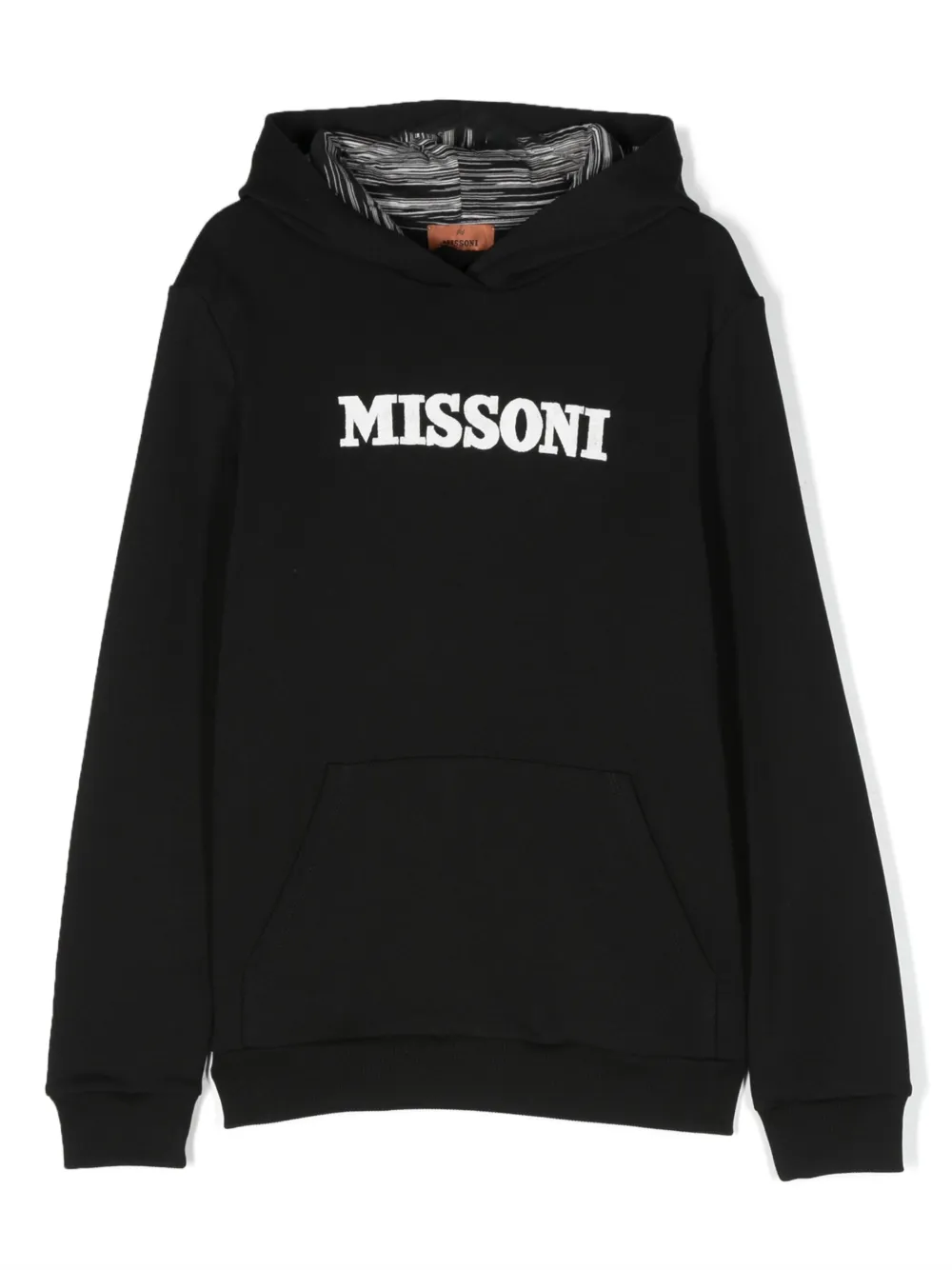 

Худи с вышитым логотипом Missoni Kids, черный