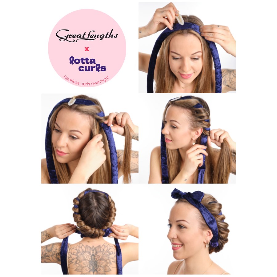 Резинка для волос lockenband shiny beige Lotta Curls, количество 1 шт. — фото 3