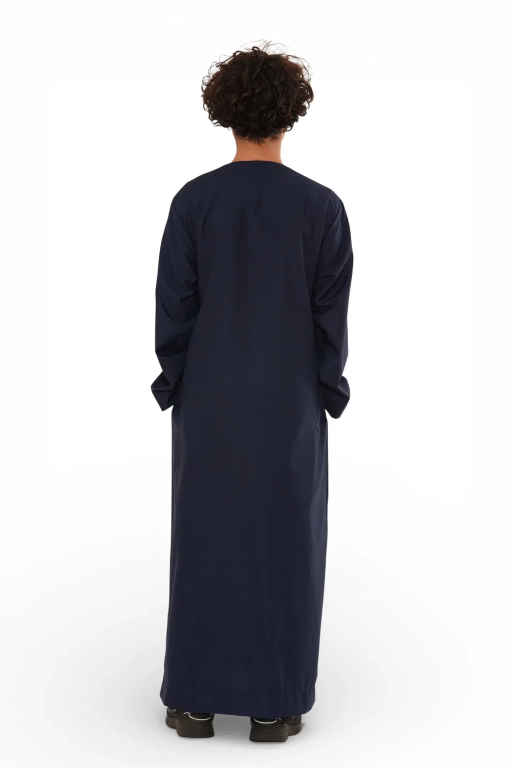 Arabic Thobes Детский марокканский халат Джубба темно-синего цвета для мальчиков Джеллаба Рамадан Ид Тобе - K-HM11 — фото 4