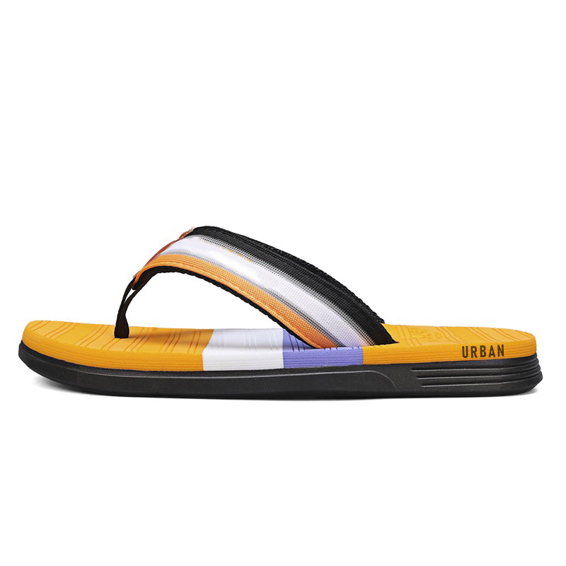 

URBAN AUTHENTIC Мужские устойчивые к истиранию шлепанцы EVA оранжево-желтые, цвет Orange Yellow