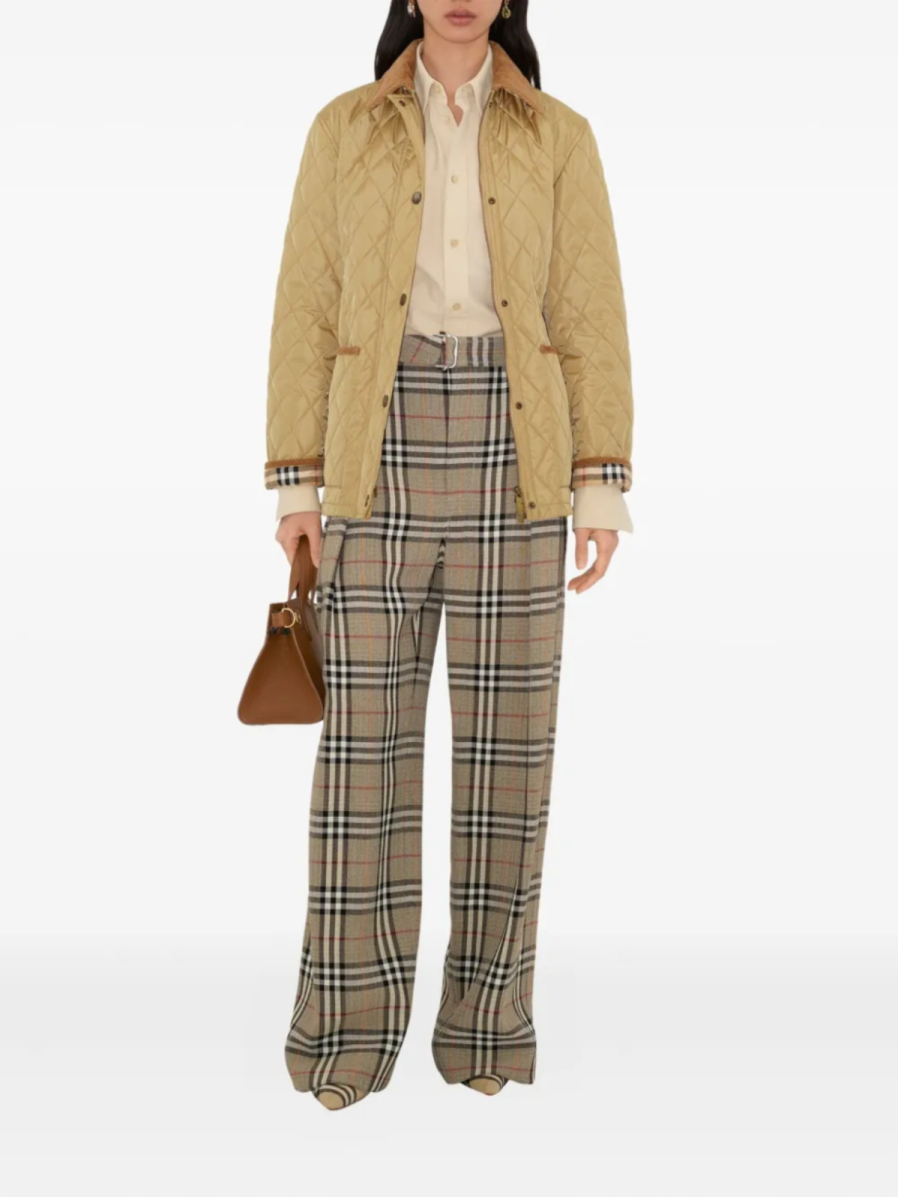 Куртка Burberry, женская, нейтральный, стеганая — фото 2