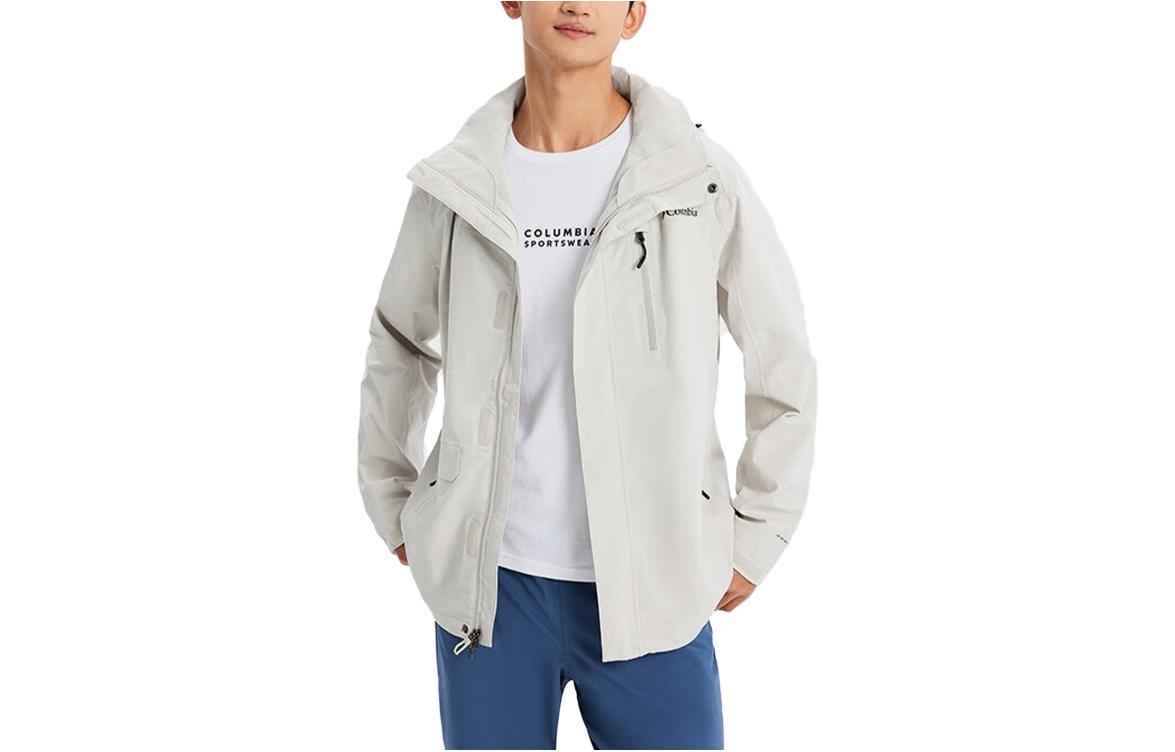 

Columbia Мужская ветровка утепленная непромокаемая для походов на природе, Ecru