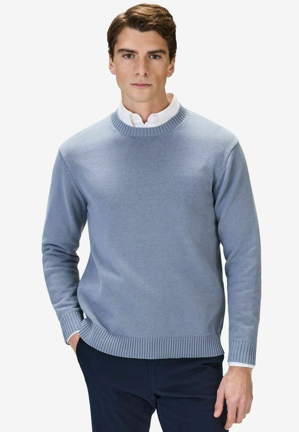 

Джемпер PLAIN O-NECK CARLO John Henric, синий