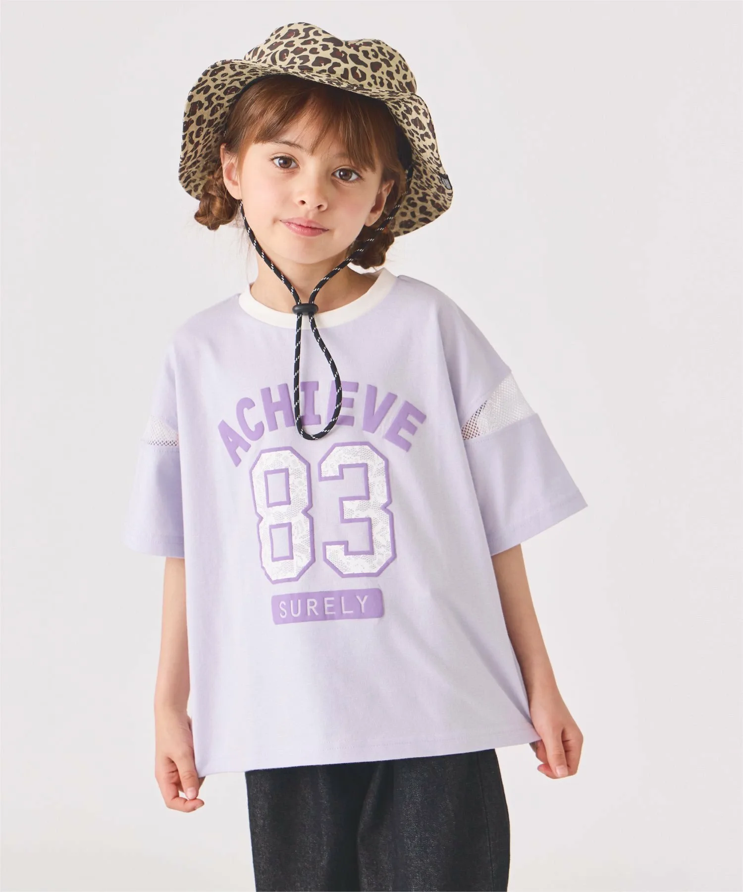 Футболка с сетчатыми рукавами Ever Closet, Lavender