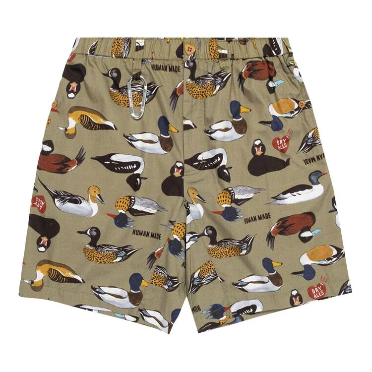 

Шорты Human Made Duck Shorts Olive Drab, зеленый