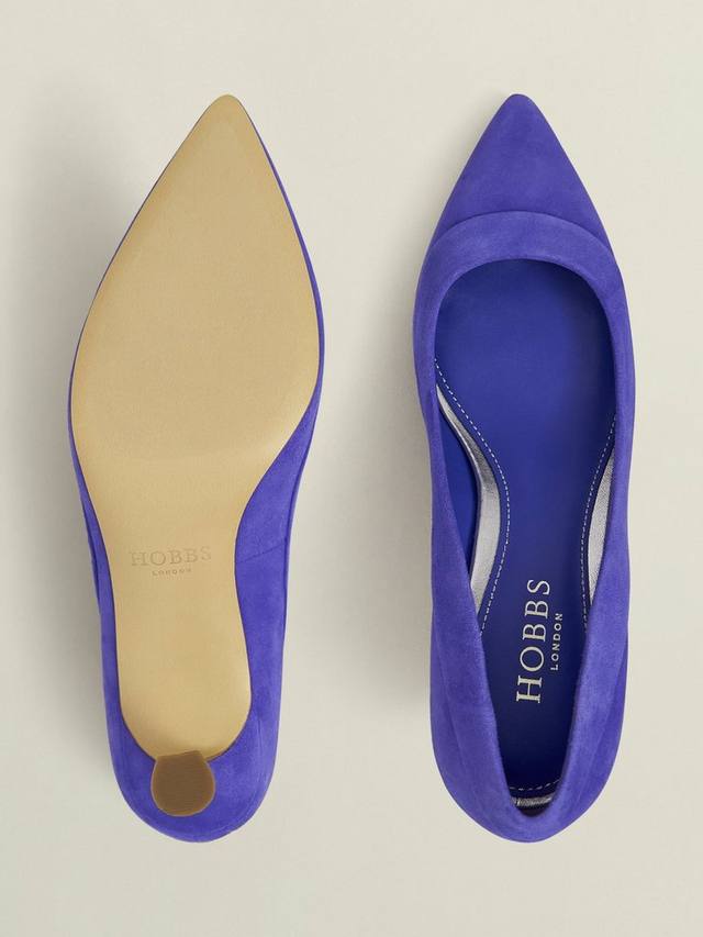 Туфли Faye из замши на низком ходу Hobbs, Allium Blue — фото 2