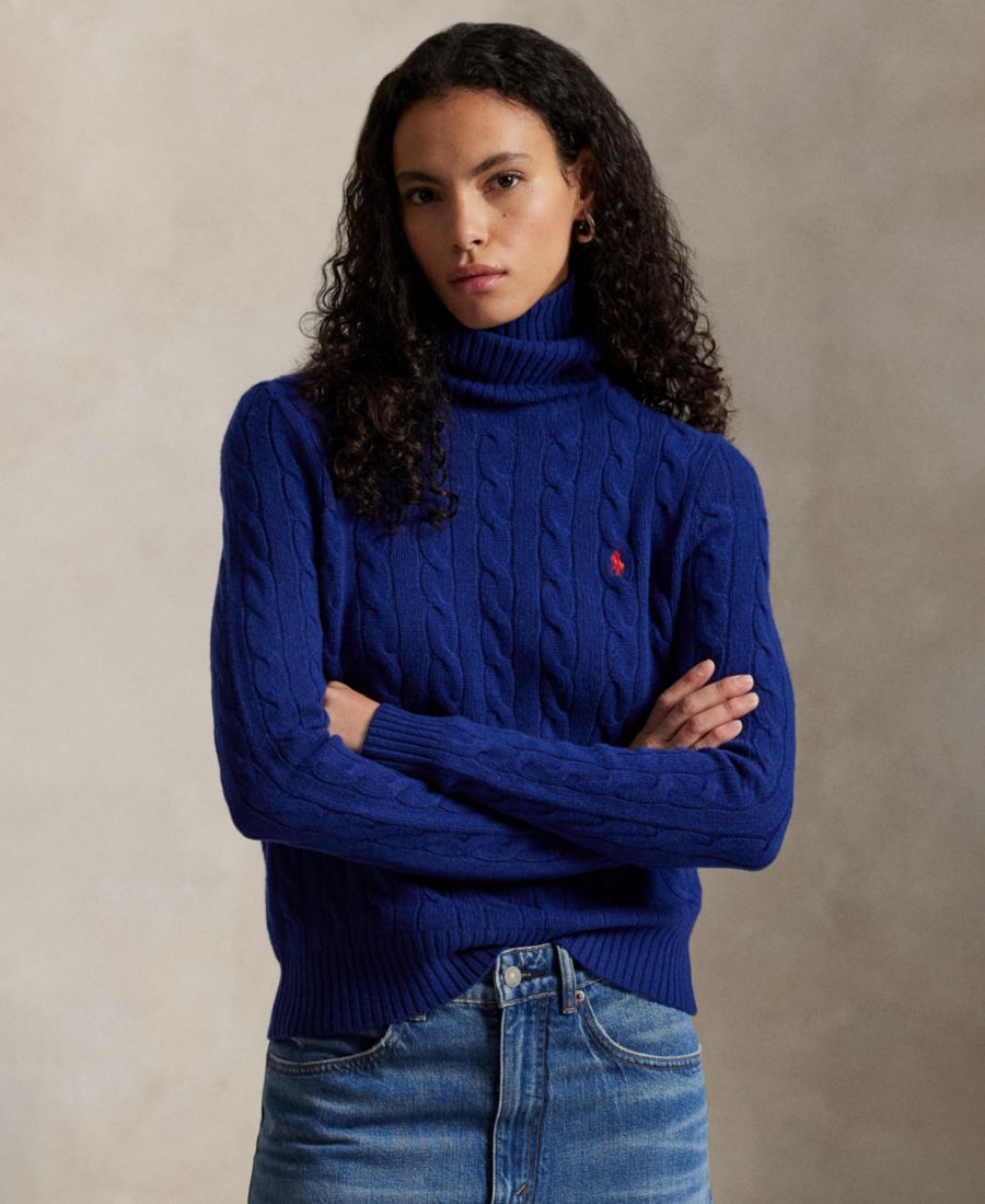 

Женский свитер с высоким воротником Polo Ralph Lauren, Winter Night Navy