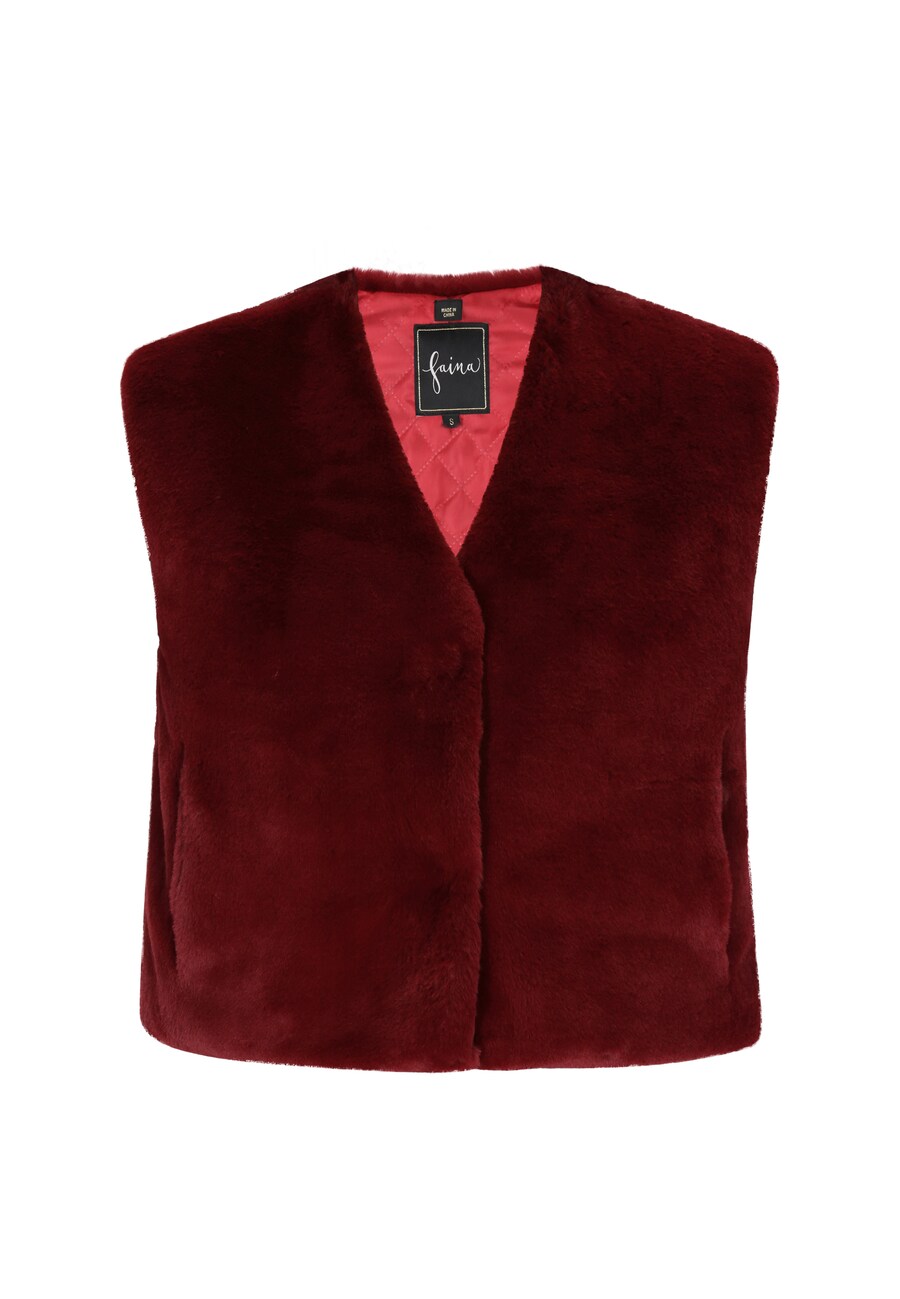 

Жилет faina, цвет Wine red