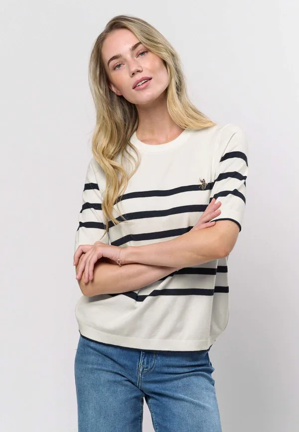Футболка с принтом uwmaiken U.S. Polo Assn., Cloud Dancer
