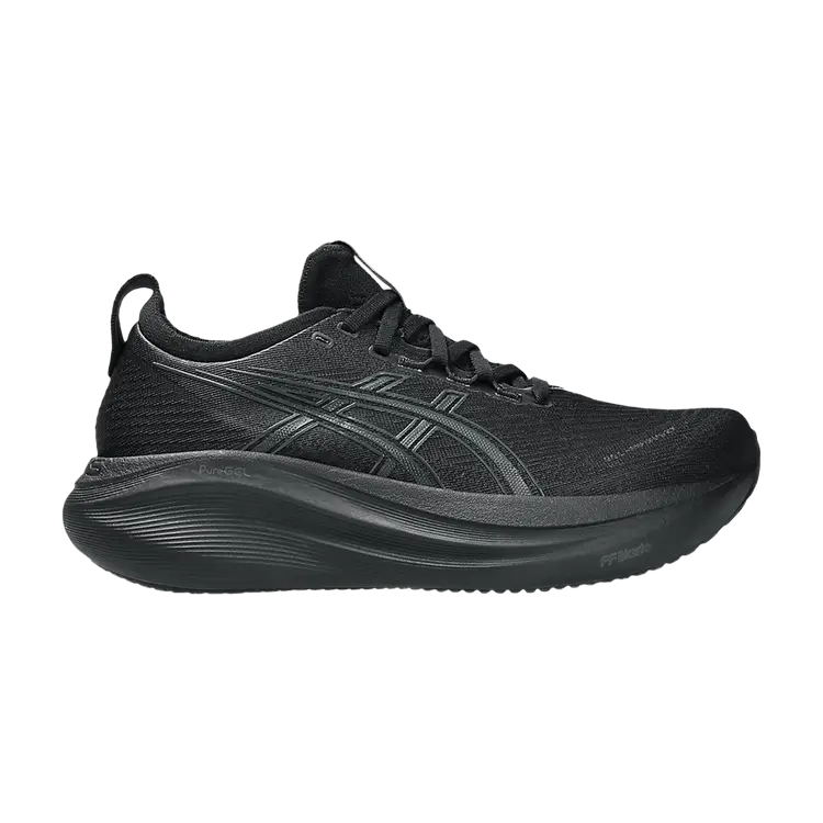 

Кроссовки ASICS Wmns Gel Nimbus 27 Black Graphite Grey, черный