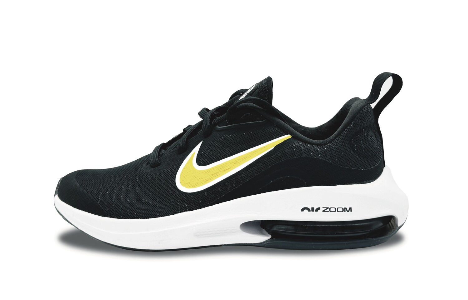 

Кроссовки Air Zoom Arcadia 2 женские с низким верхом, цвет черный/белый/желтый Nike