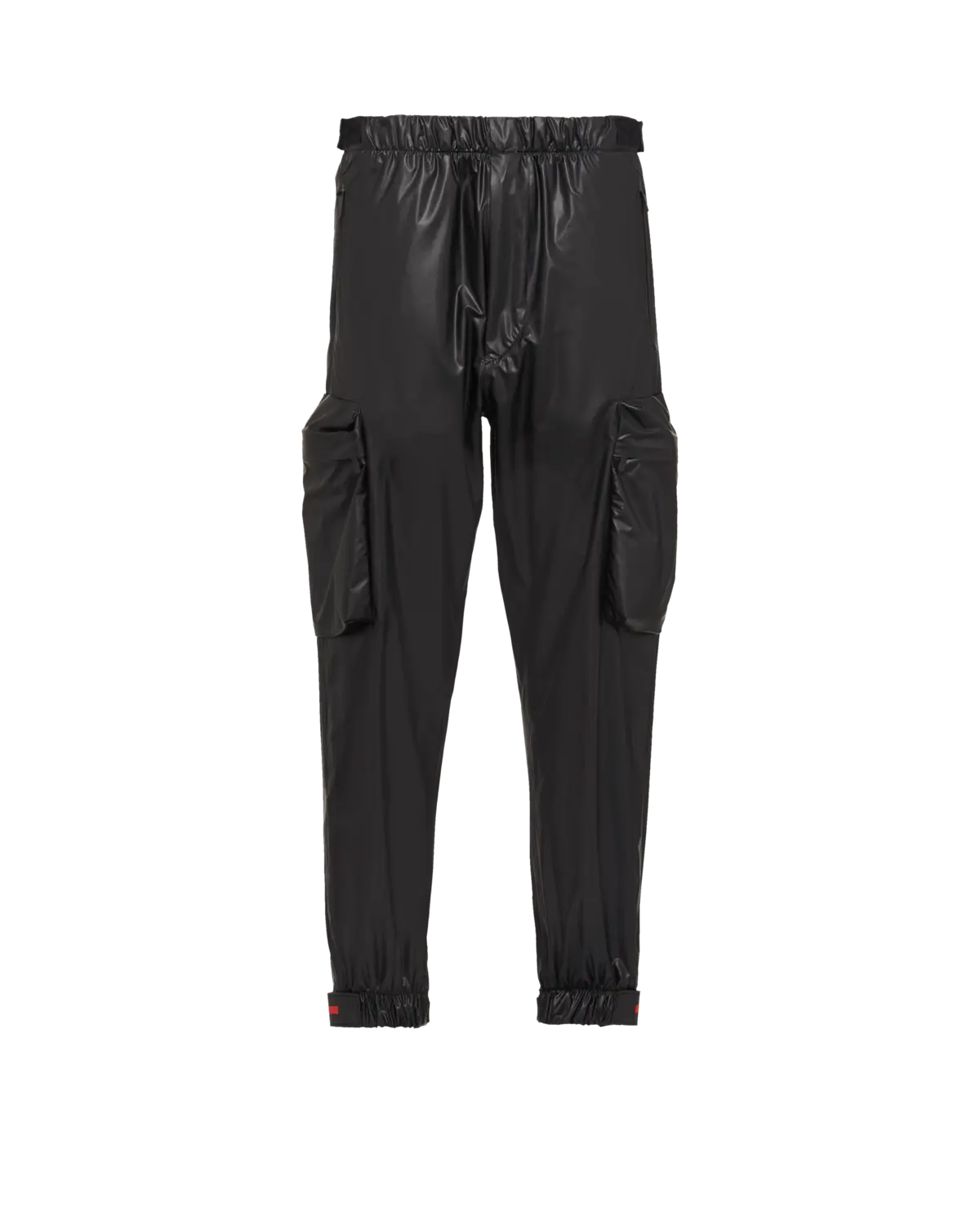 

Легкие карго-брюки из переработанного нейлона Prada, черный