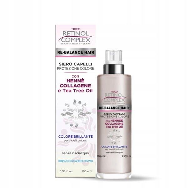 

Сыворотка для защиты цвета с хной, коллагеном и маслом чайного дерева Inna marka