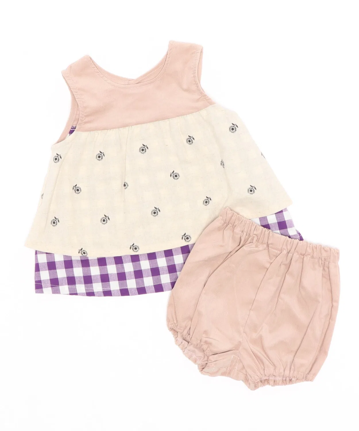Костюм детский из хлопка, бренд Milky Suits, цвет розовый
