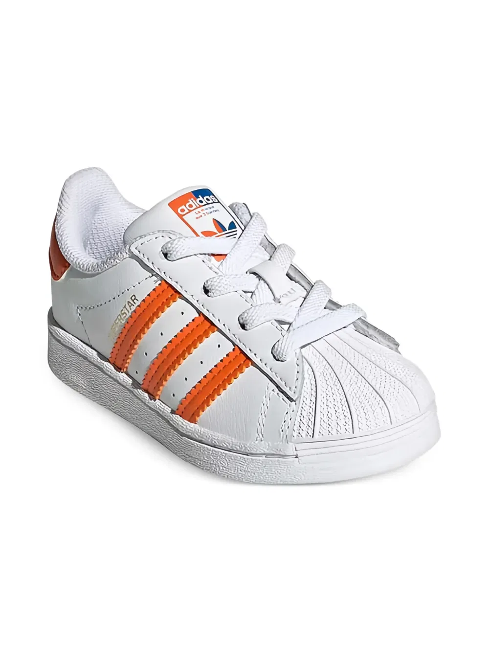 Полосатые кроссовки Superstar Adidas Kids, белый