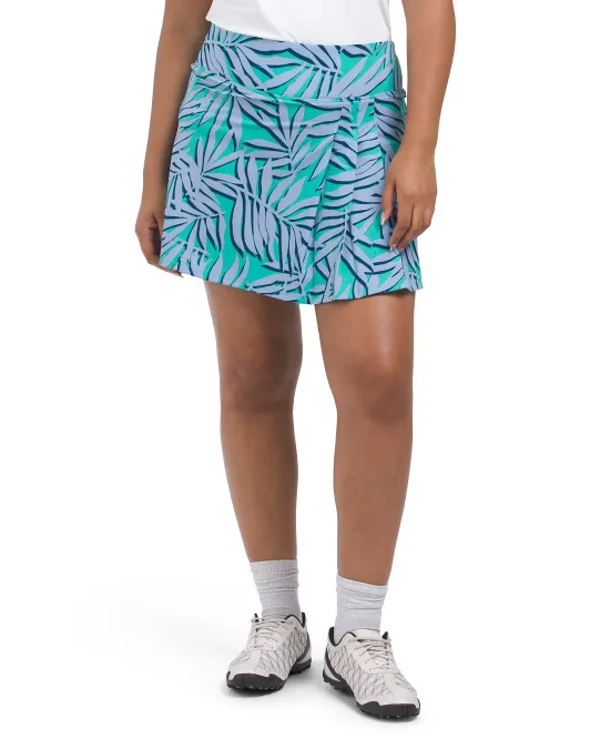 

Мини-юбка Upf 50 со складками спереди Tommy Bahama, цвет Palm