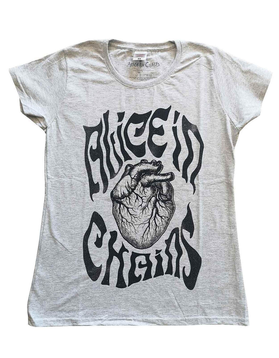

Футболка скинни с трансплантацией Alice In Chains, серый