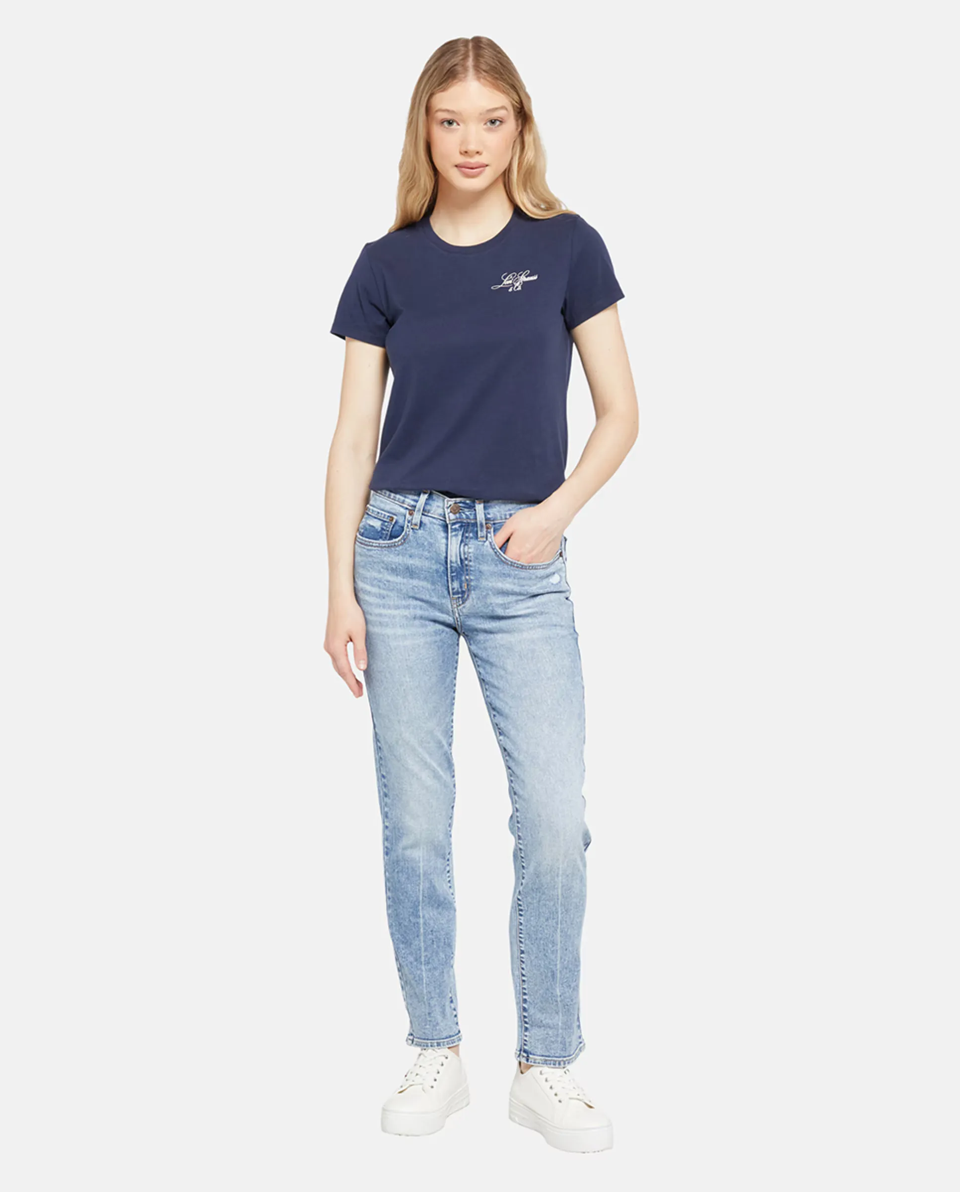 

Женские прямые джинсы 724 с высокой талией Levi's, синий