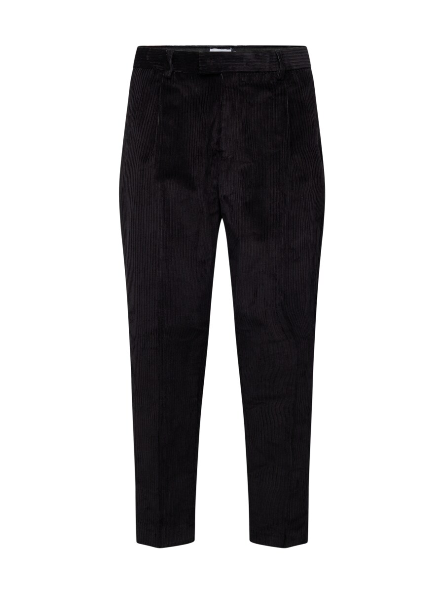 

Обычные брюки в складку спереди TOPMAN, черный