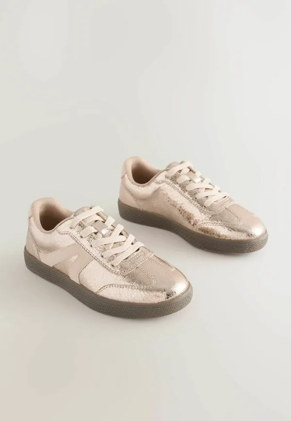 Кроссовки на шнуровке стандартного кроя для повседневной носки Next, Rose Gold — фото 2
