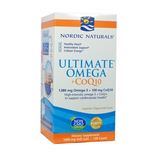 

Nordic Naturals, Ultimate Omega + CoQ10 1280 мг, 120 мягких капсул