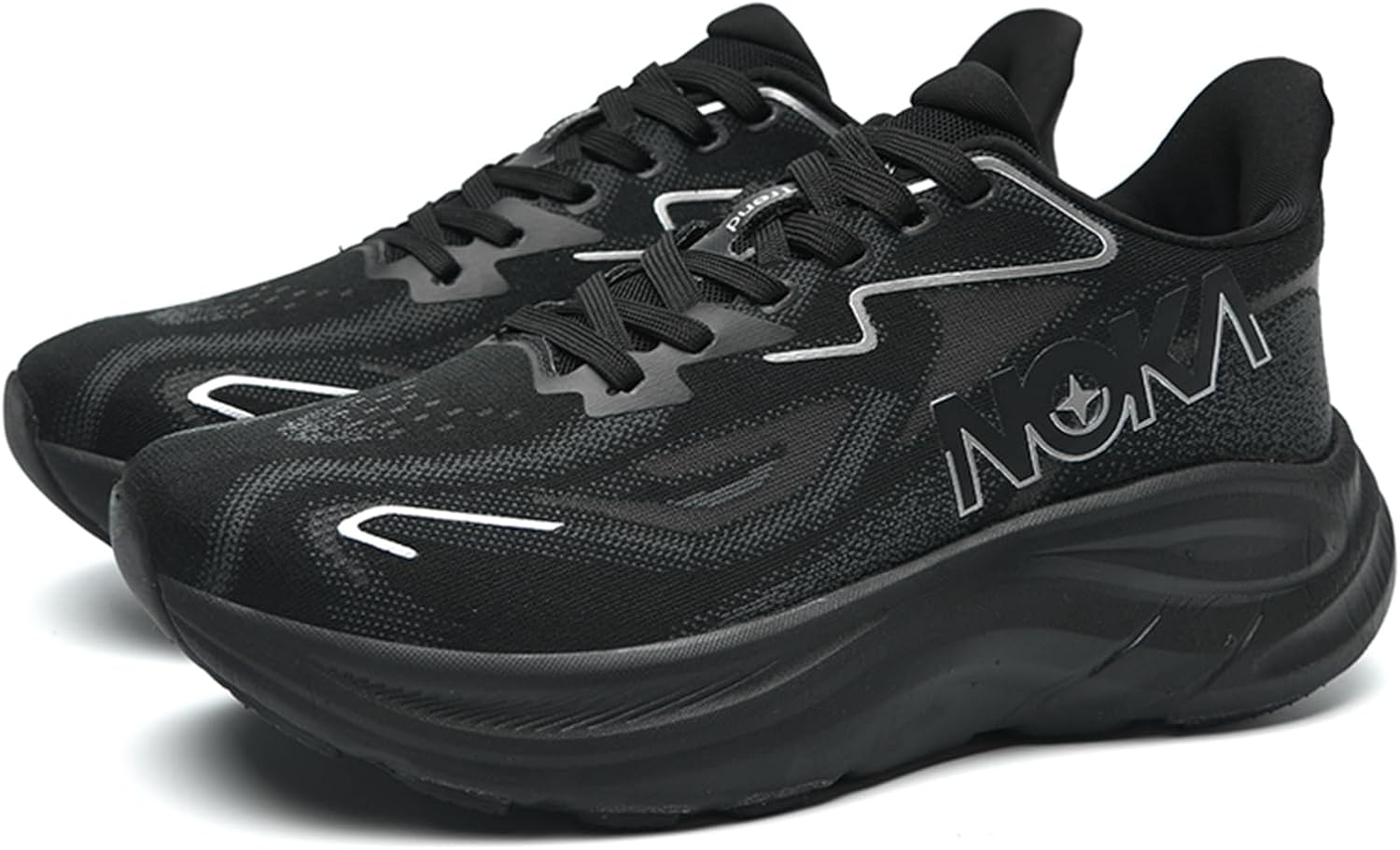 

Мужские вязаные кроссовки с сетчатой поверхностью и амортизацией Qaoterod, черный