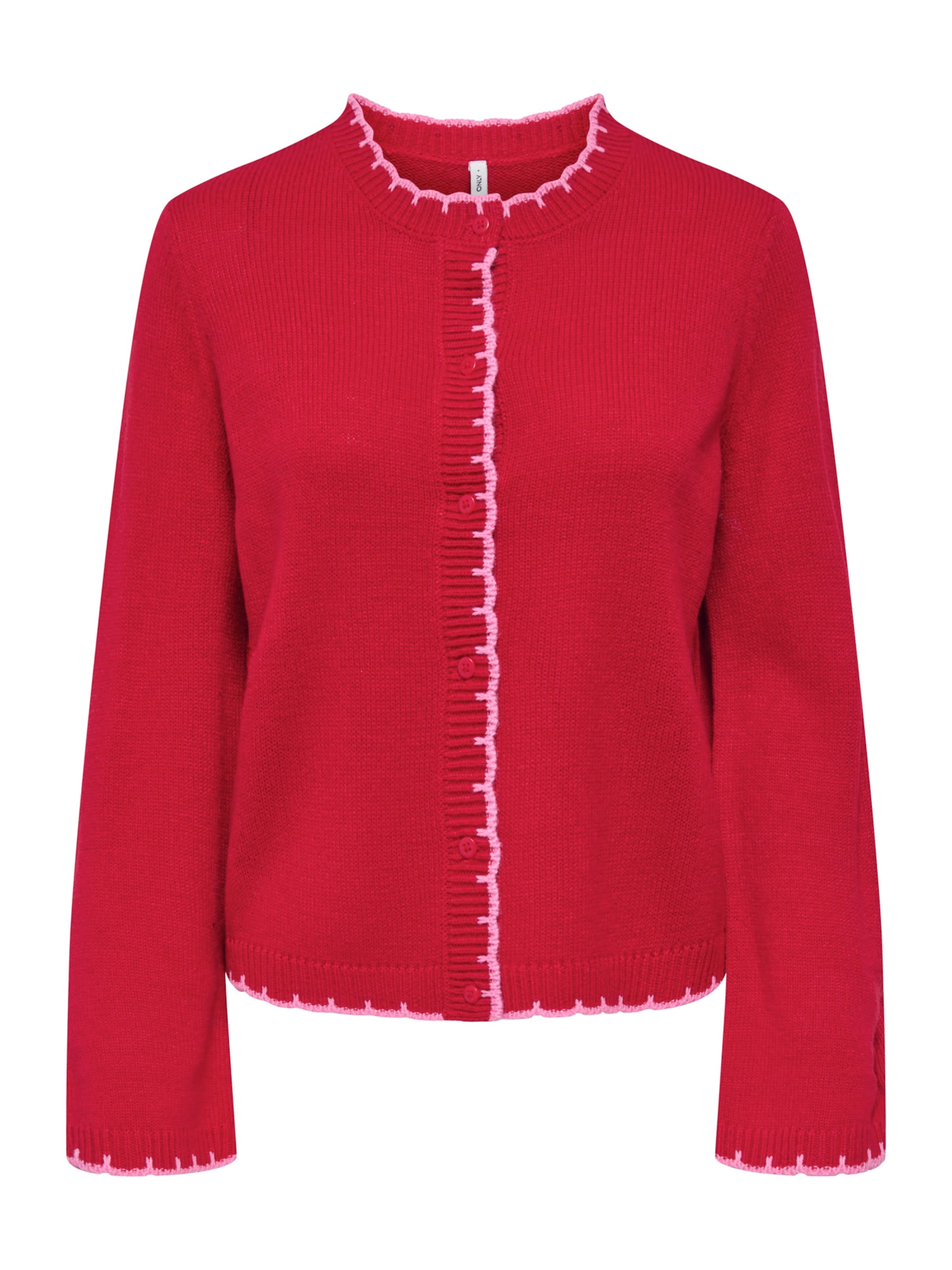 

ONLY Кардиган 'ONLLINN' вязаный, вишневый