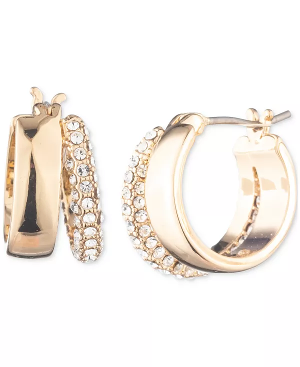 

Маленькие серьги-кольца с паве, 0,9 дюйма Lauren Ralph Lauren, gold