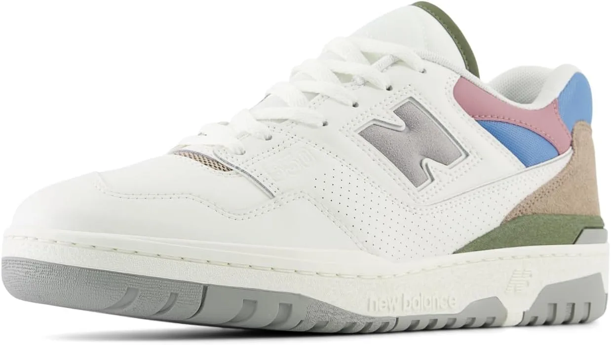 Кроссовки New Balance Scarpa Lifestyle - кожа, текстиль, белый/синий/бежевый