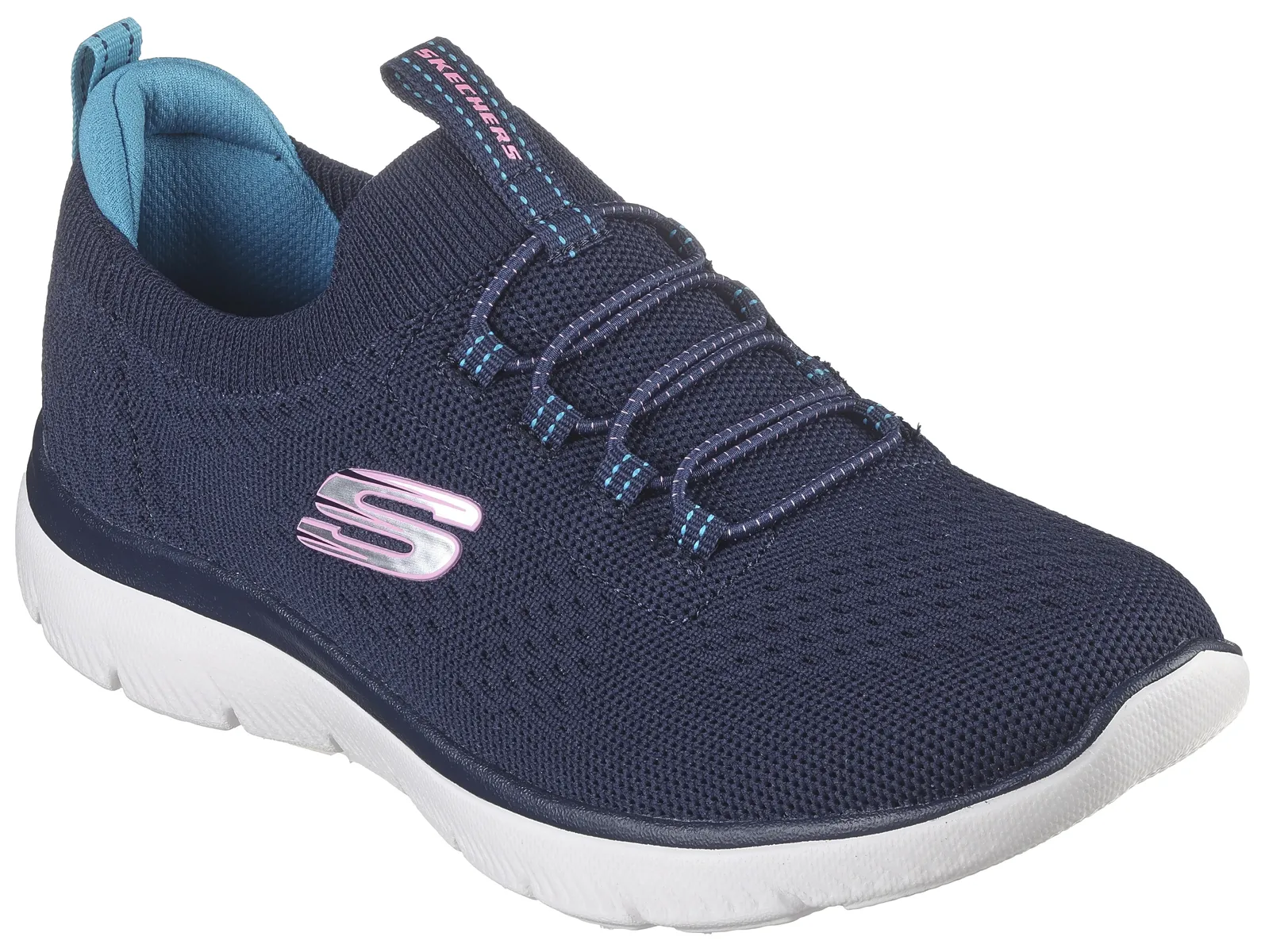 

Кроссовки-слипоны Skechers "SUMMITS", повседневная обувь, полуботинки, тапочки с эффектом памяти, розовый