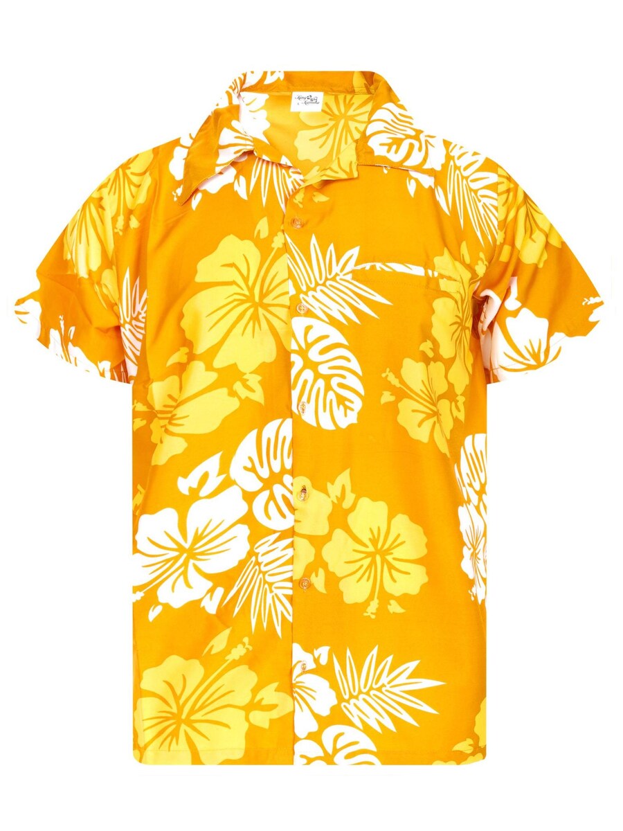 

Рубашка King Kameha Mono Hibiscus, желтый