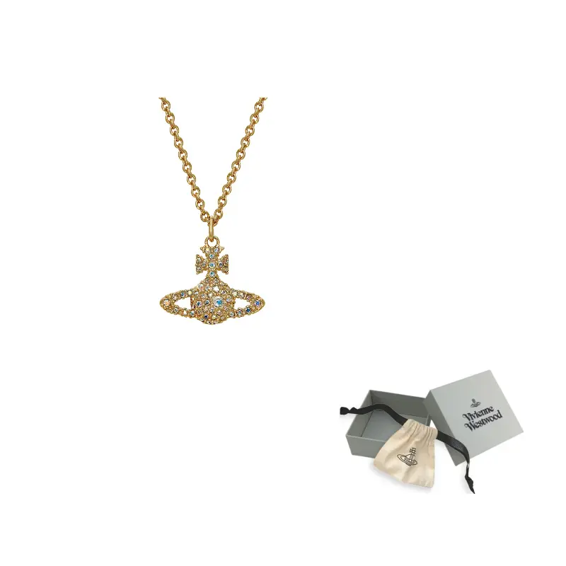 

Кулон с рельефным узором Grace из латуни, женские ожерелья Vivienne Westwood