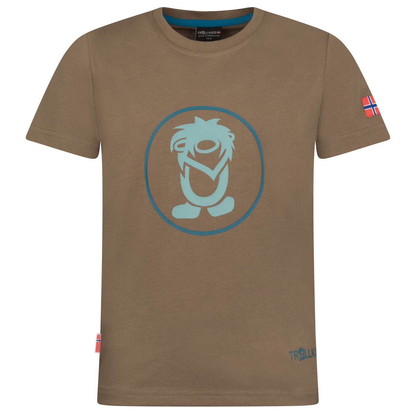 

Футболка Trollkids Kids Troll T XT, цвет Mocca Brown/Dusky Turquoise