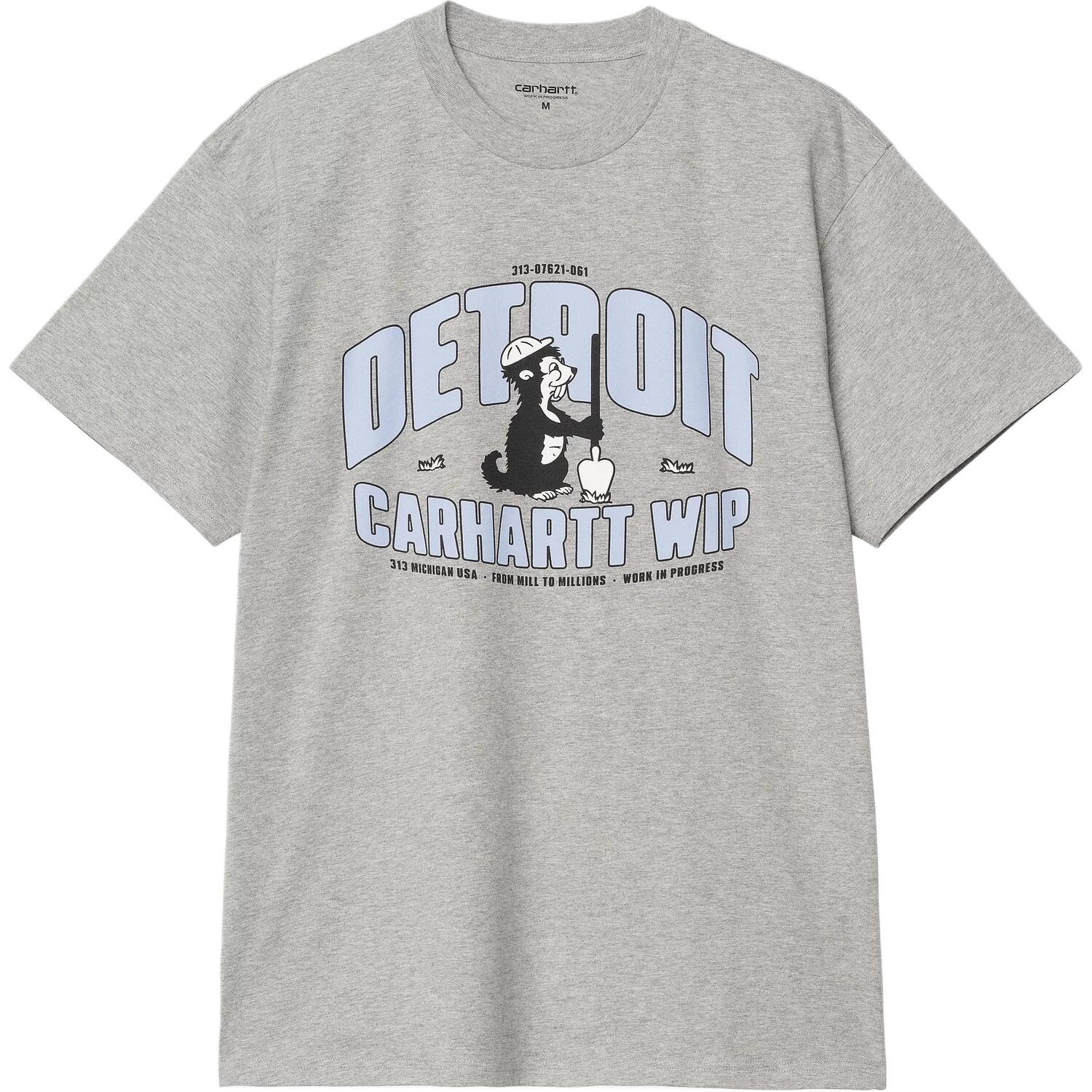 

Футболка мужская серая Carhartt WIP, серый