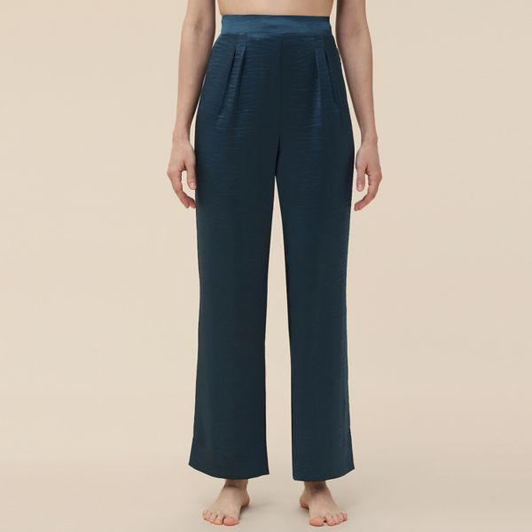 

Женские атласные широкие пижамные брюки Adyson Parker, цвет reflecting pond